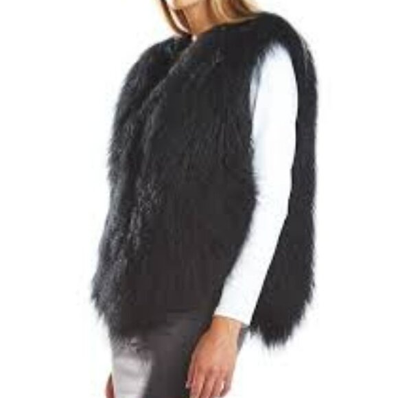 Hinge - Mongolian Lamb Look Vest - One Size (fits 6-12) - Picture 1 of 7
